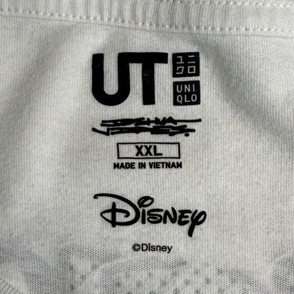 EUC | Uniqlo UT x Disney | Joshua Vides Mickey Mouse Tee | White/Black | XXL - Picture 6 of 15